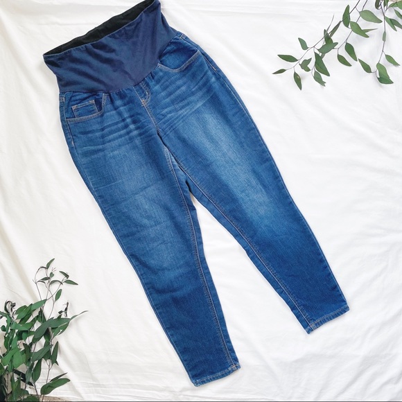 Motherhood Maternity Denim - Motherhood Bounce Back Collection Navy Indigo Blue Waist Skinny Maternity Jeans